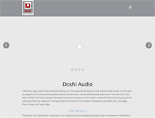 Tablet Screenshot of doshiaudio.com
